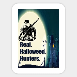 American Army Real Halloween Hunters Sticker